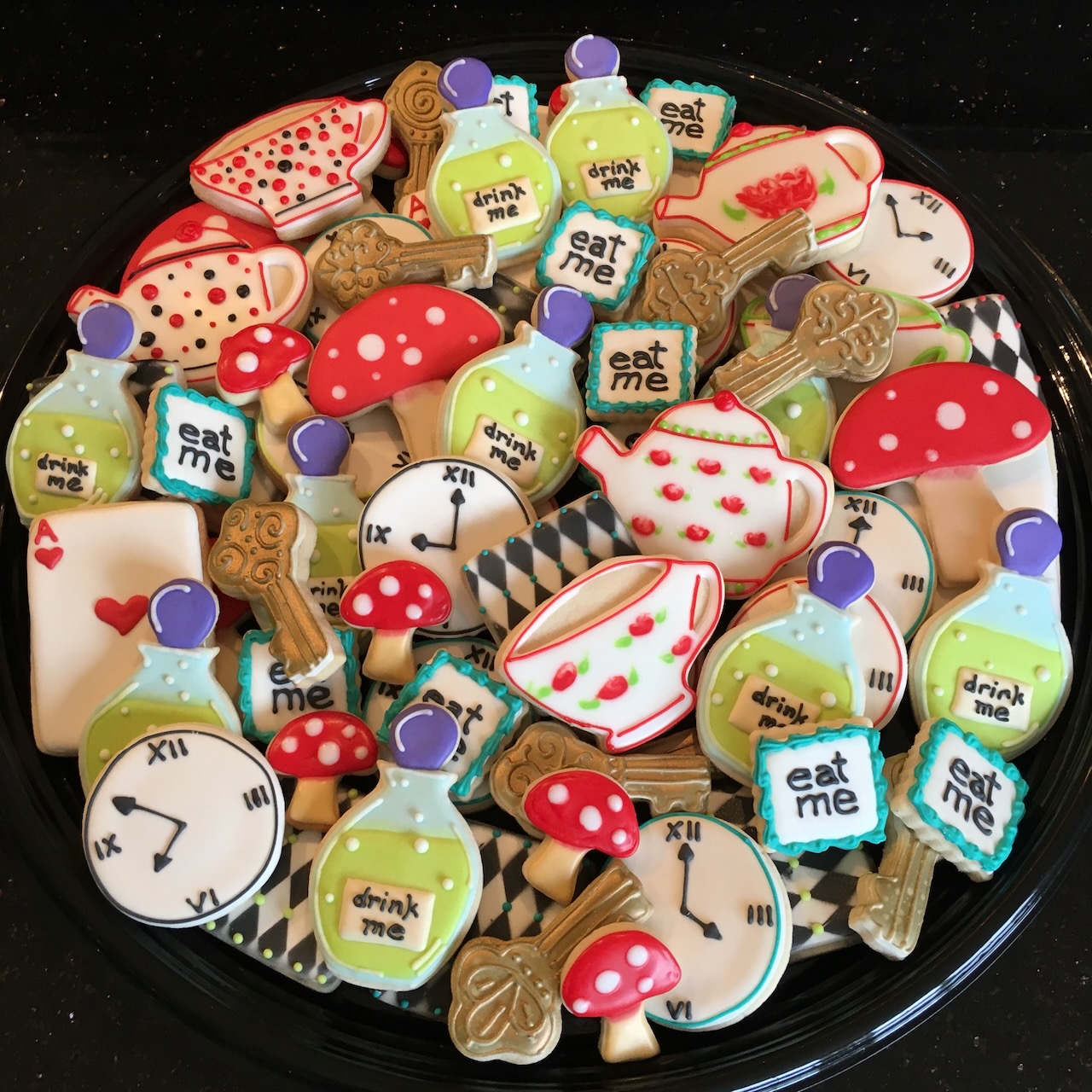 Alice in Wonderland platter