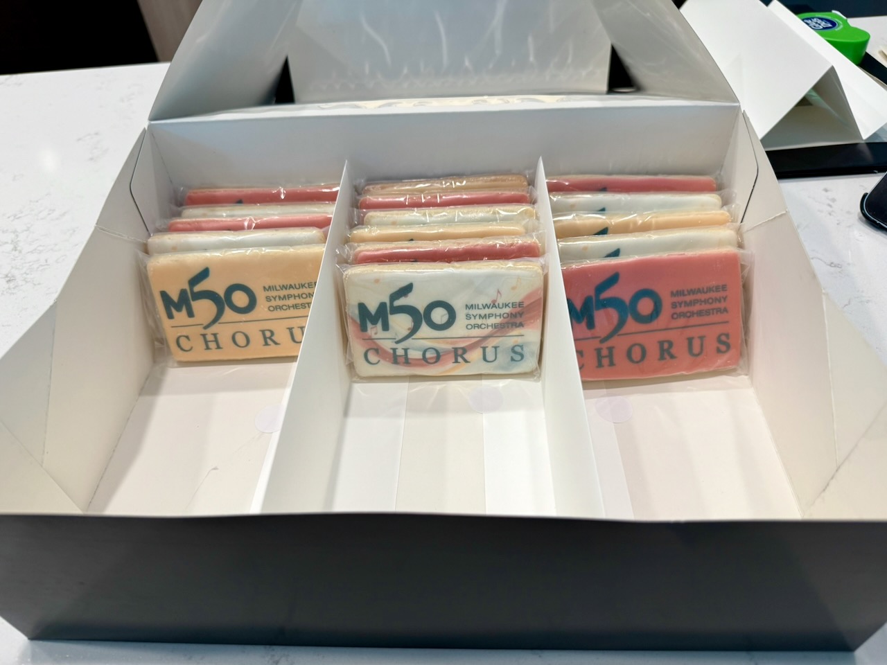 MSO Chorus logo cookies (delivered)