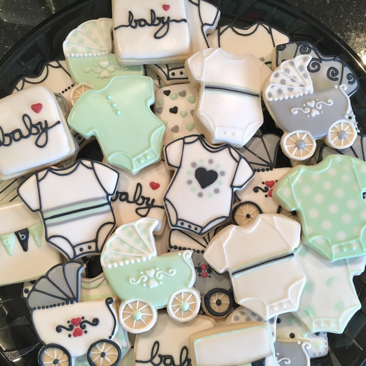 Baby shower platter