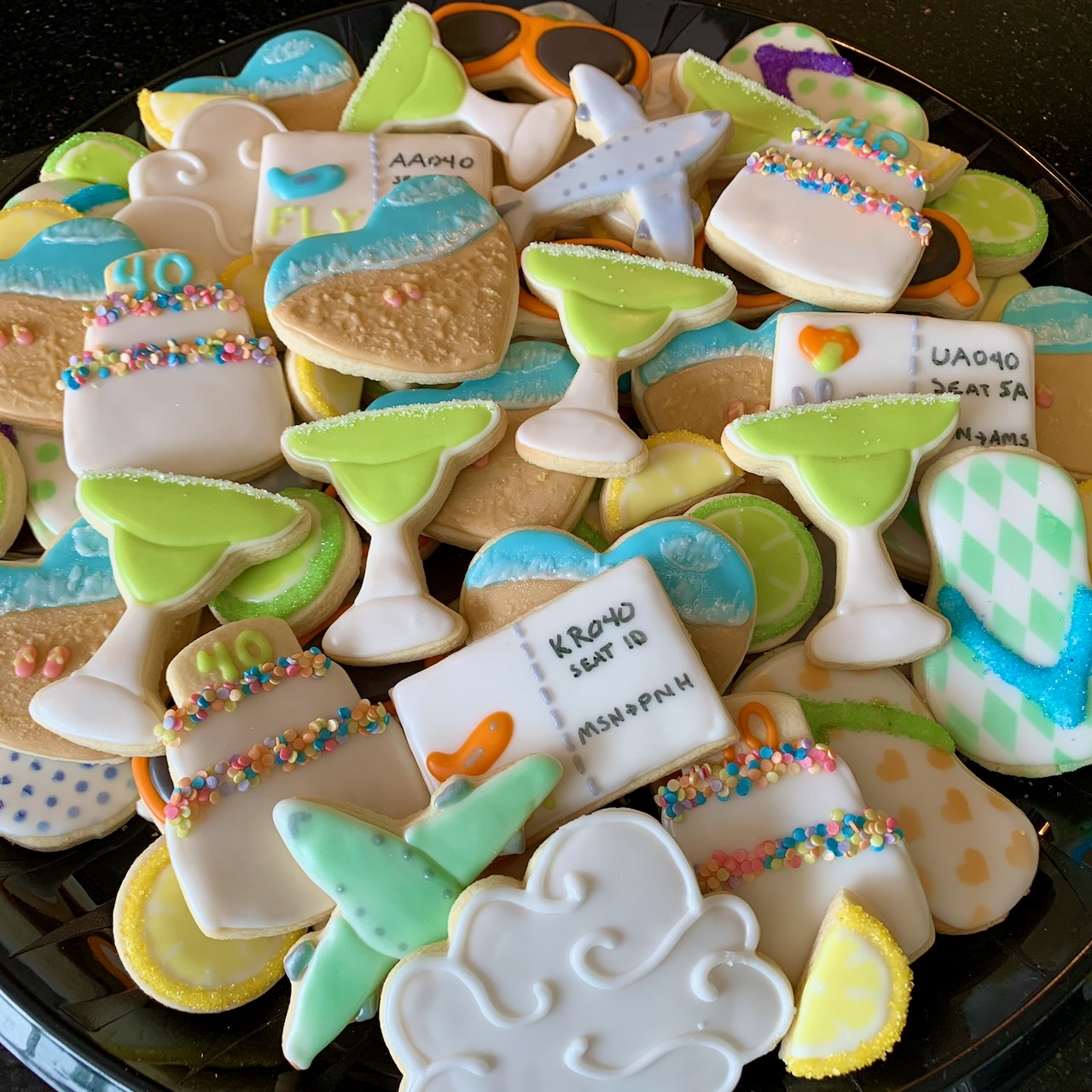 40th birthday platter